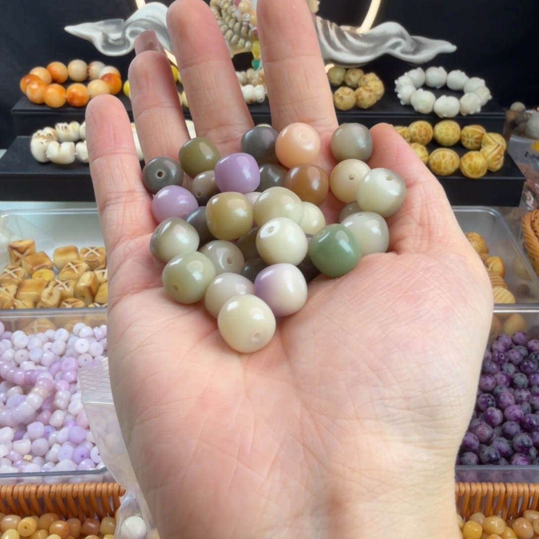 手串菩提根/象牙果微瑕多宝桶370颗