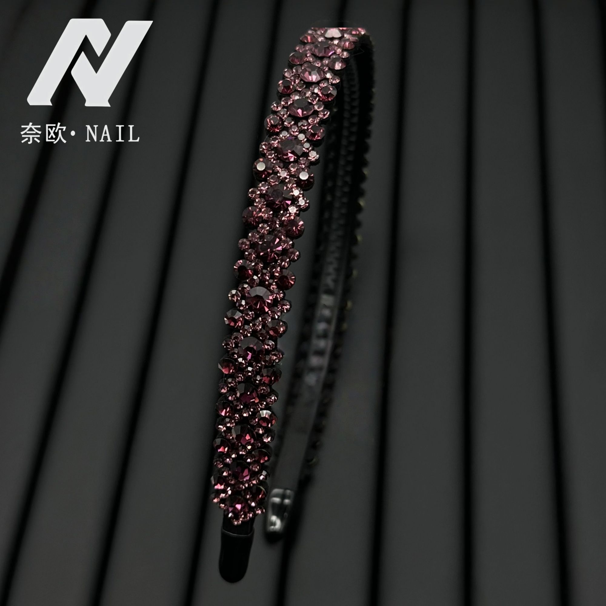 【NAIL】设计师系列6529乌梅紫酱宽版发箍精致韩版带齿防滑