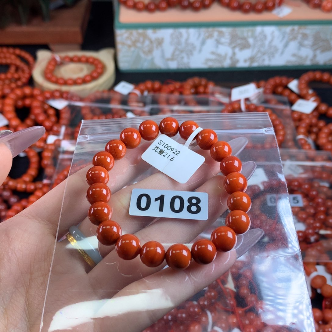 南红玛瑙手链未镶嵌0108