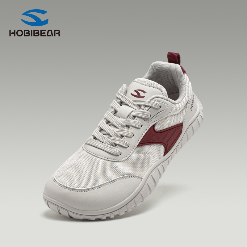 HOBIBEAR宽头鞋秋季运动鞋宽头训练鞋男鞋网面百搭开车男士宽楦鞋