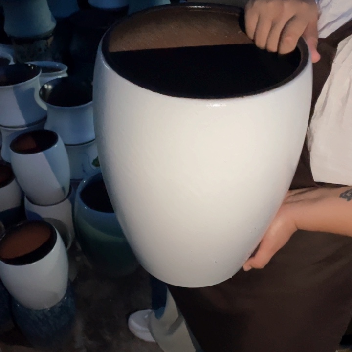 紫砂花盆口22高33正品正品