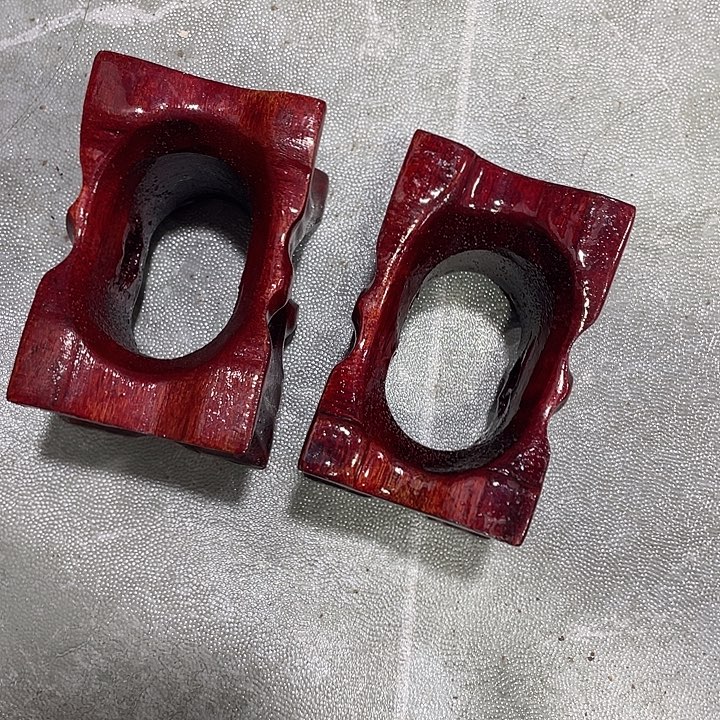 香榧木红木底座工艺品2个