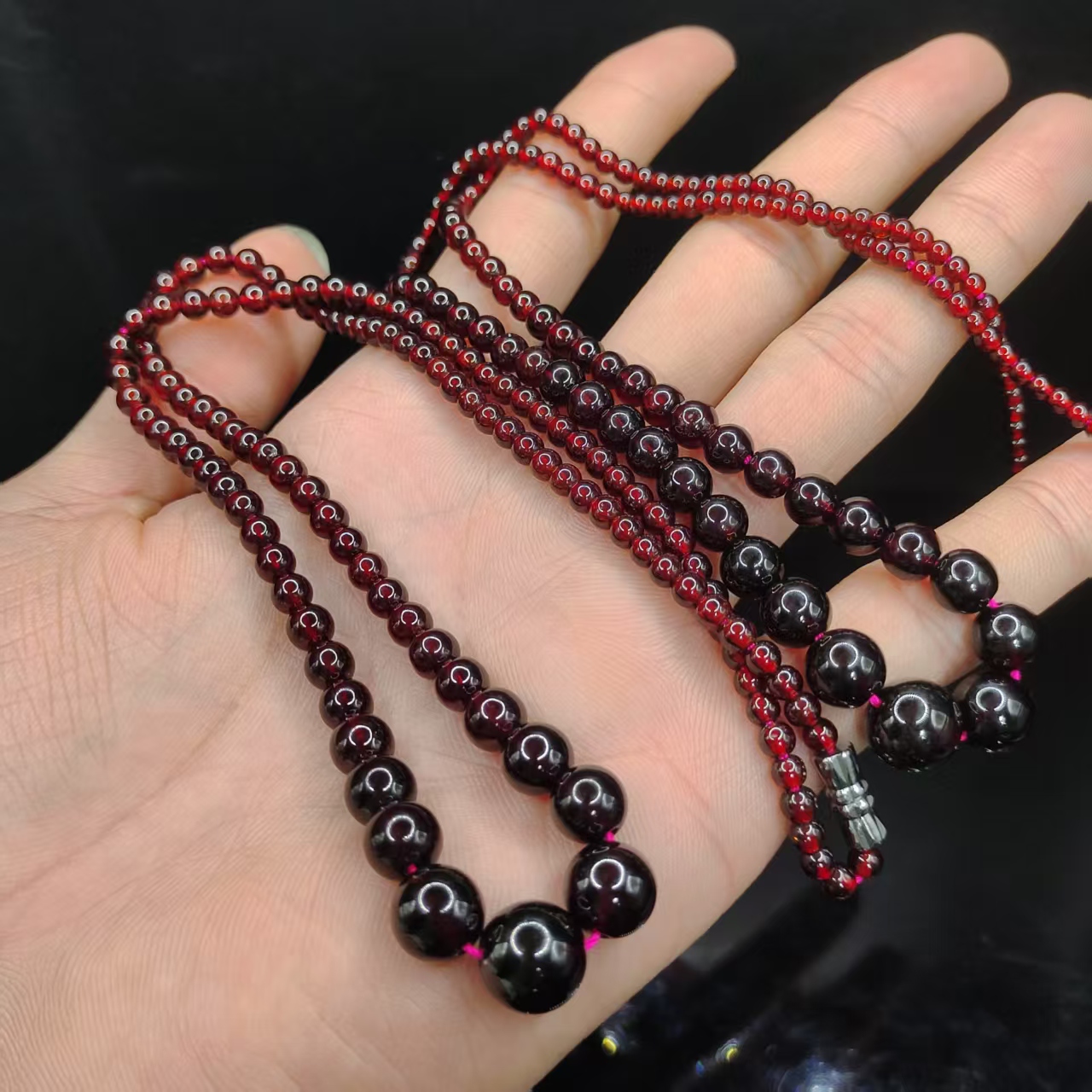 【龙龙严选】石榴石塔链X13【多样性发其一】约9-3mm