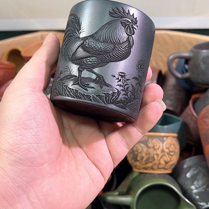 茶杯紫砂全手工紫砂主人杯