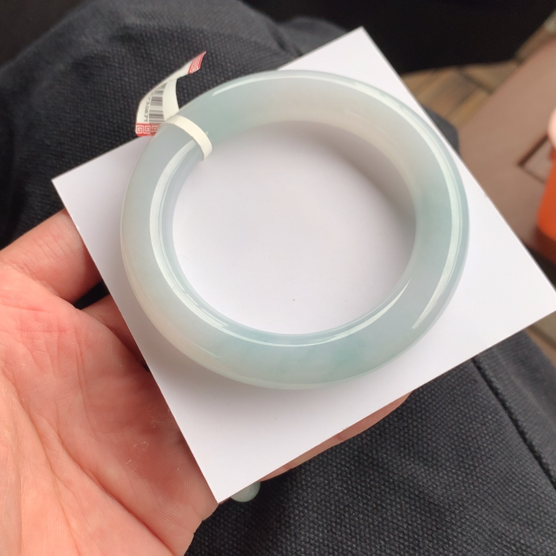 翡翠未镶嵌手镯47号56.6