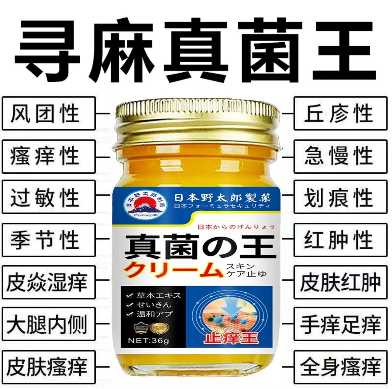 急慢性诊过敏风团型胆碱性划痕性皮焱湿诊皮肤瘙痒外用止痒膏真菌