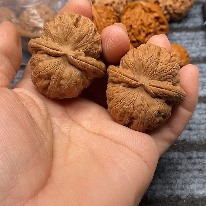 神***灵文玩核桃把件全品元宝44