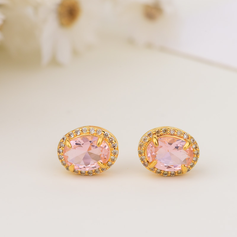 18k粉摩根耳饰经典款LC839