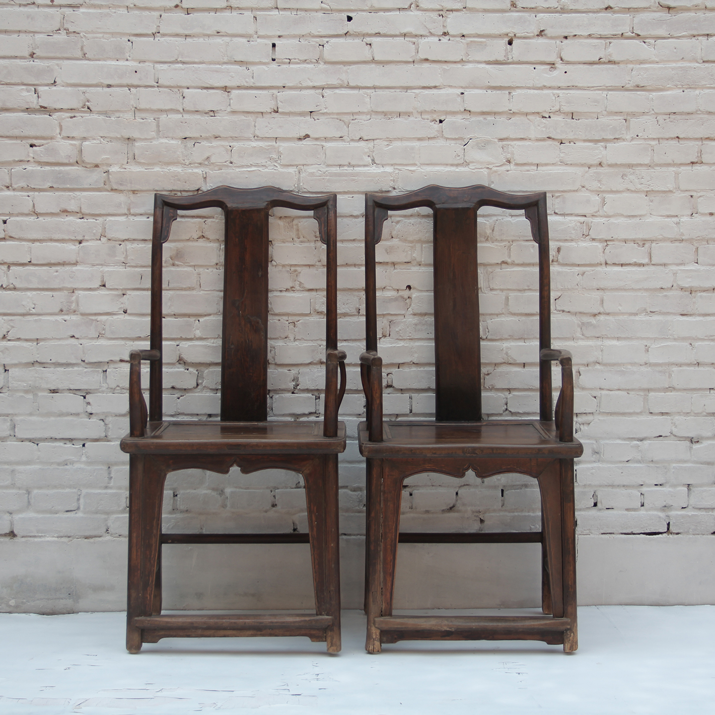晋作老家具核桃木官帽椅扶手椅子古典家具