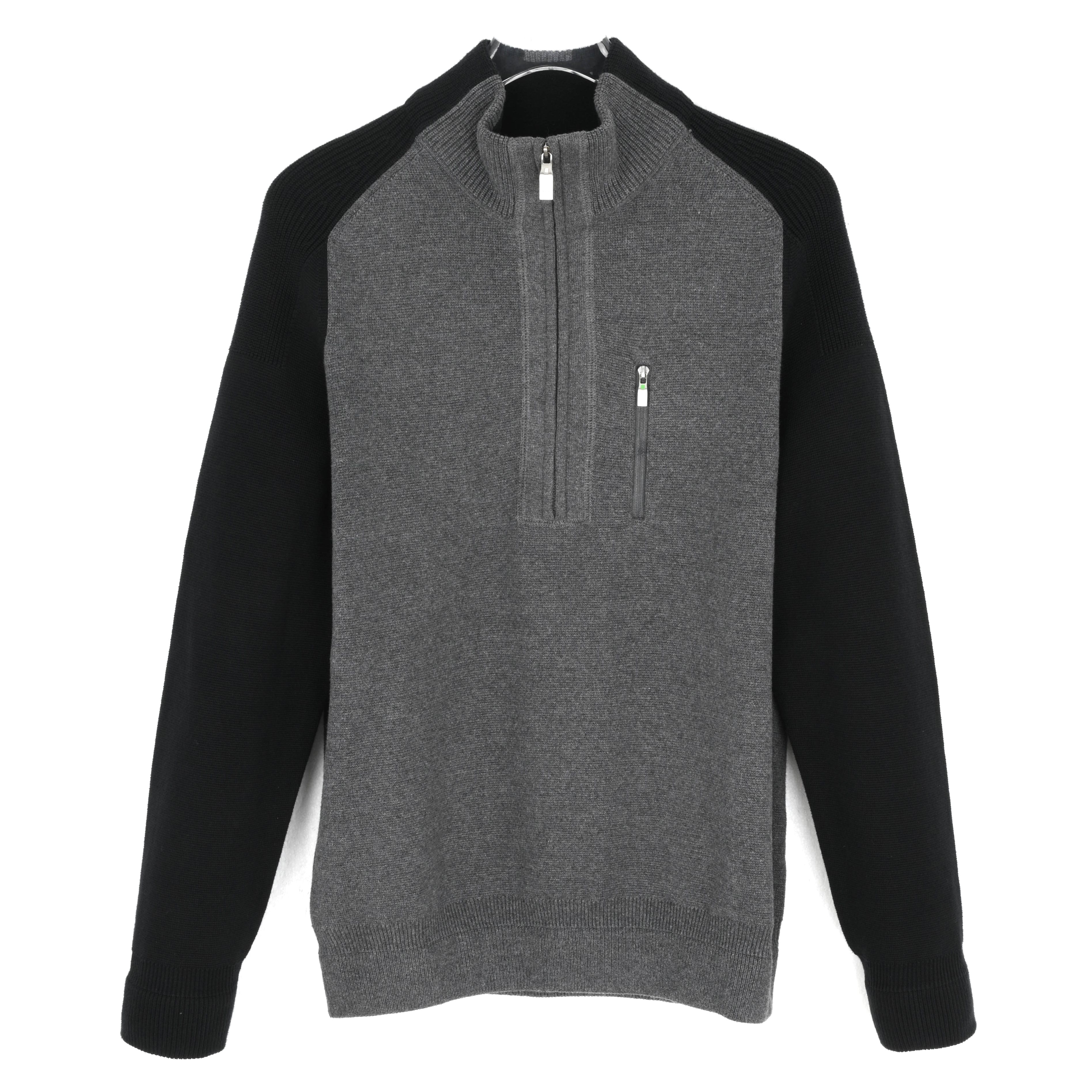 HugoBoss/雨果博斯男士拼色半高领拉链针织衫  50248335