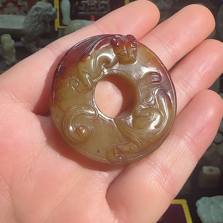 和田玉未镶嵌吊坠(不含链)