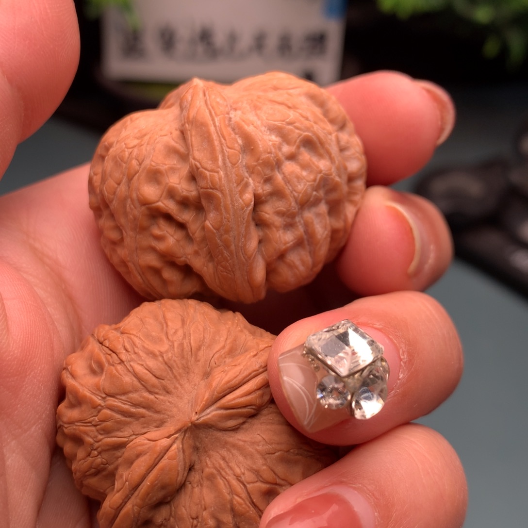 文玩核桃把件背**行元宝37