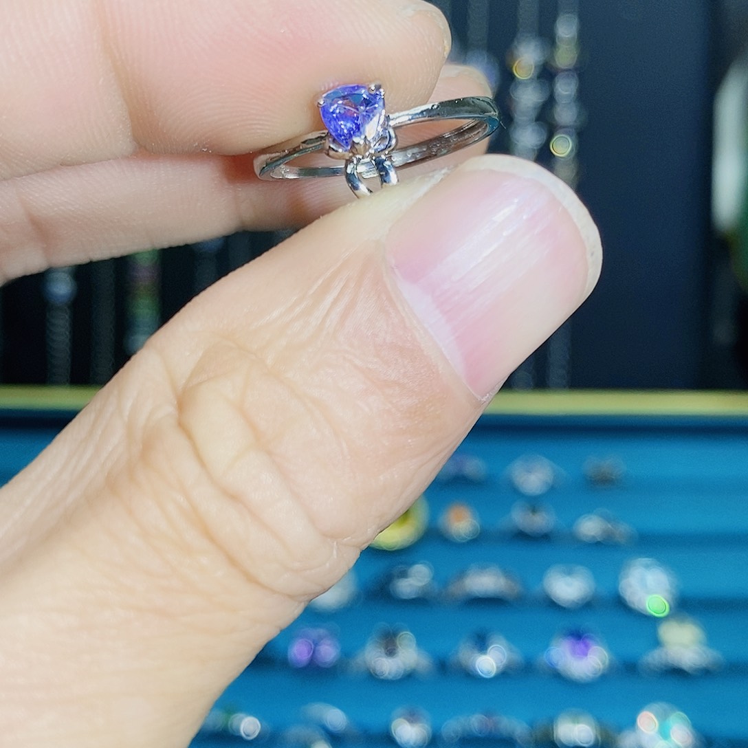 紫晶珠宝半成品银S925镶嵌