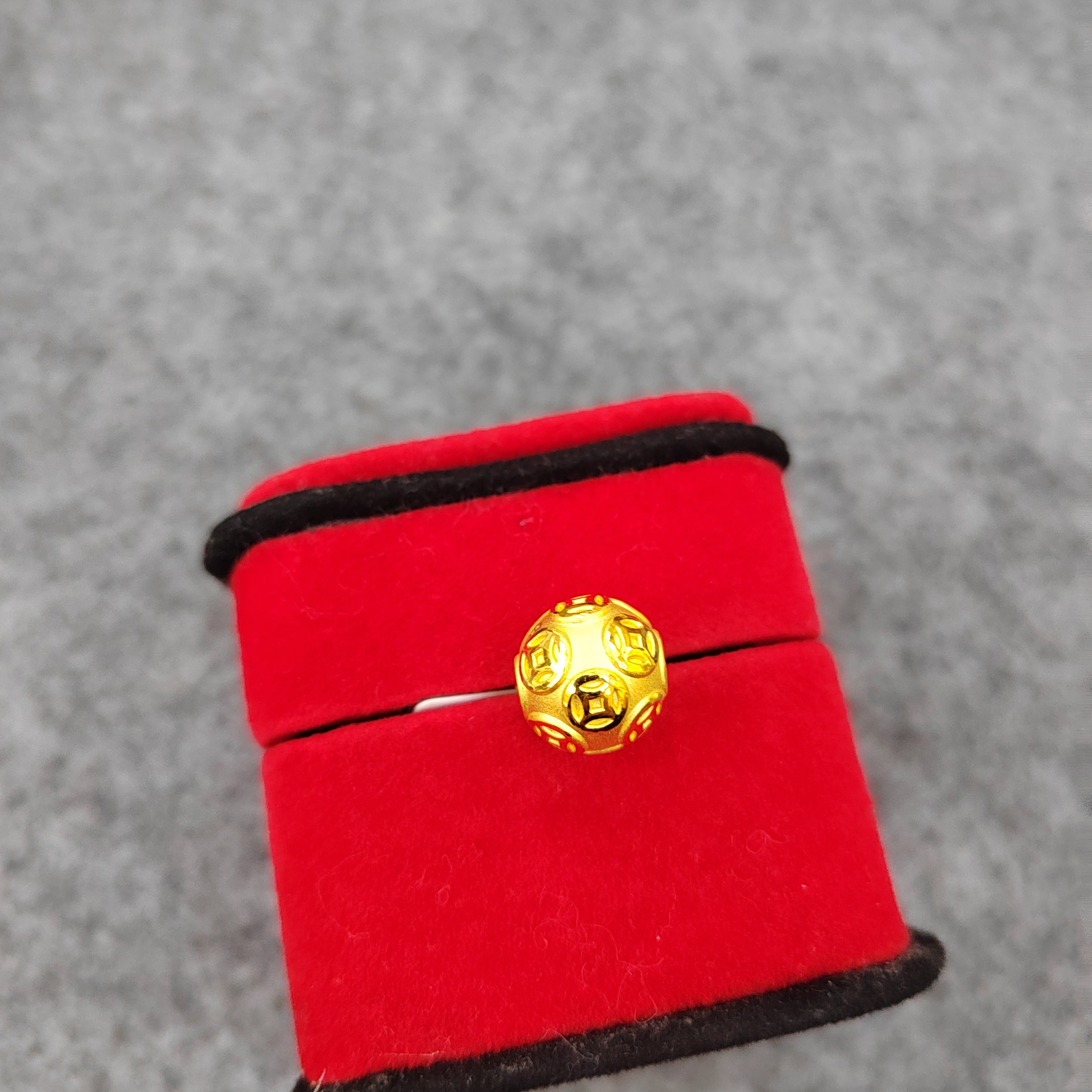 足金转运珠  铜钱珠 真金 假一赔十