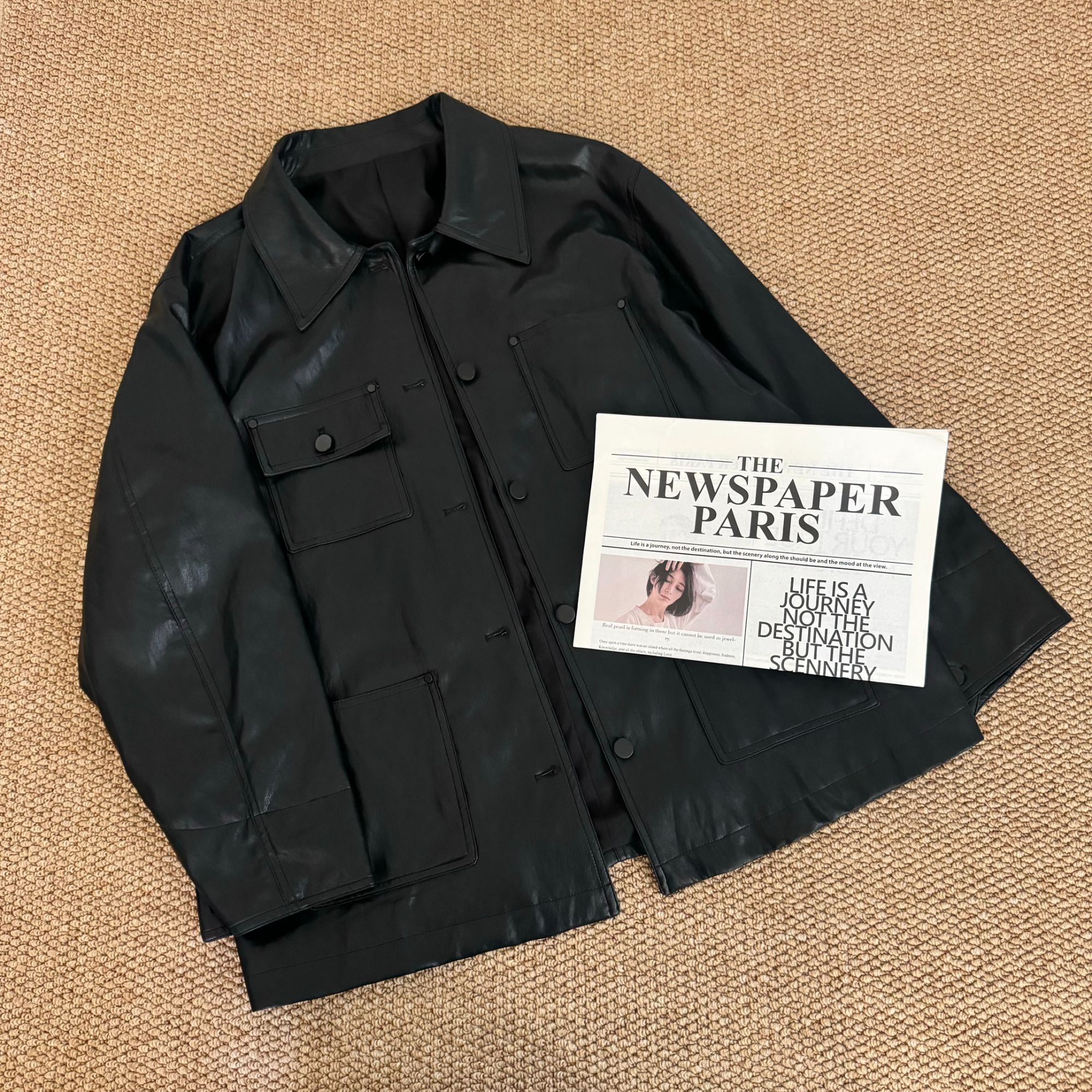 （十八家）9007新款翻领长袖韩版外套