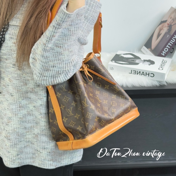 95新 LouisVuitton/路易威登 老花小号水桶 单肩包 cy