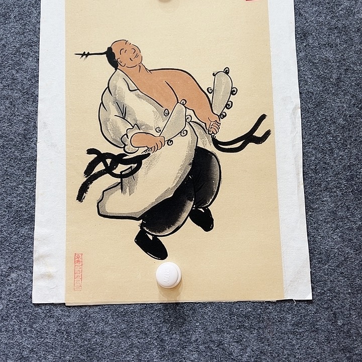 国画知鱼之乐纯手绘