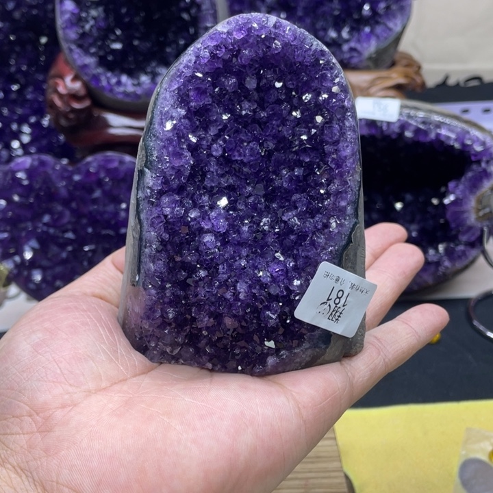 紫晶珠宝半成品未镶嵌