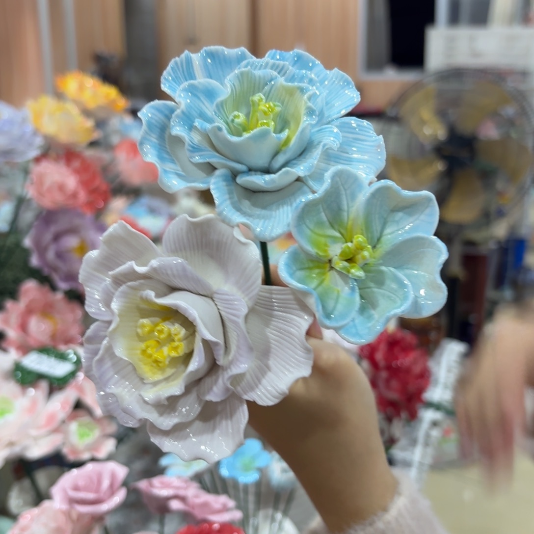 陶瓷花，20元发货，退款拉黑