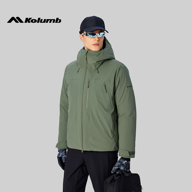【逐日】Kolumb哥仑步户外防水羽绒服Heat tec保暖鹅绒梭织羽绒外套