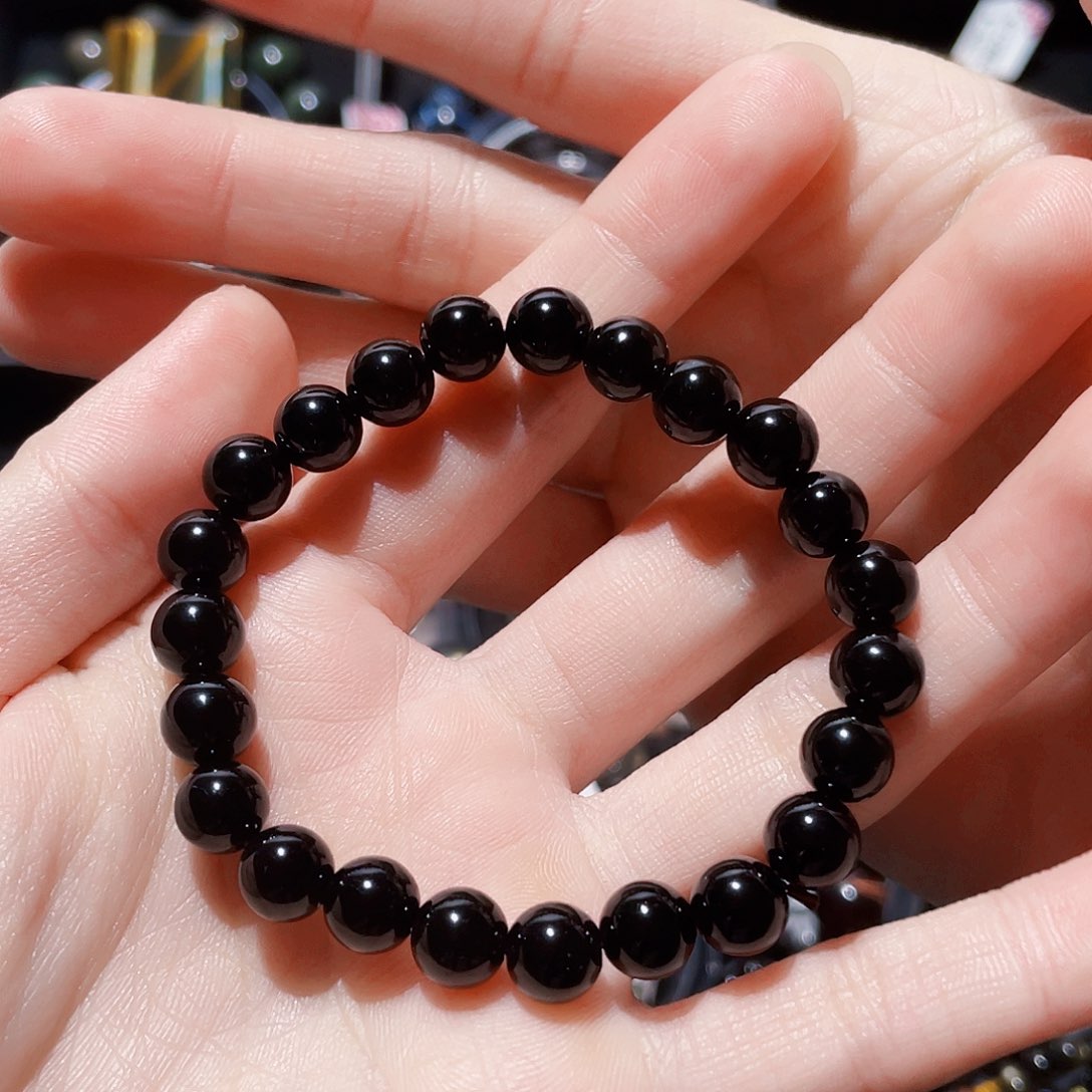 黑曜岩手链未镶嵌小*妹