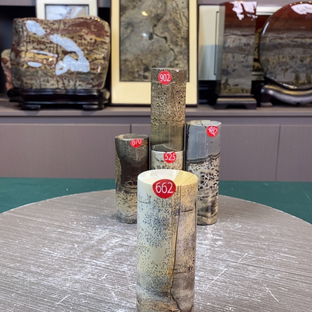 石材乐*广西国画石草花石