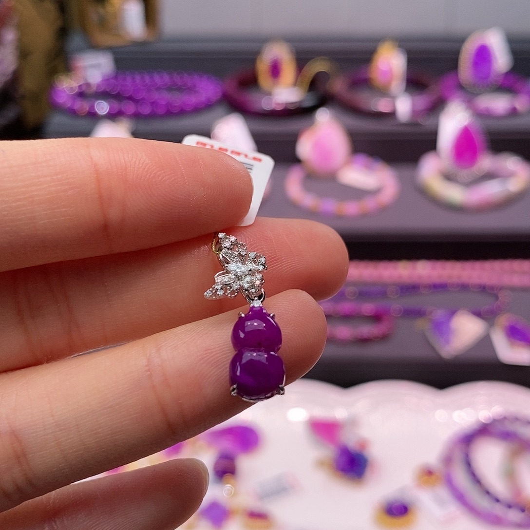 苏纪石（舒俱来）18K金镶嵌吊坠(不含链)