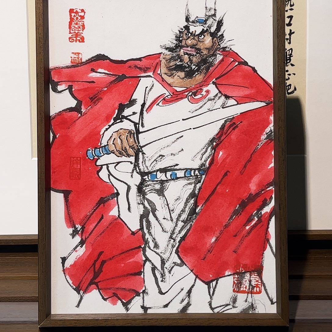 国画张彬带框精装裱福利