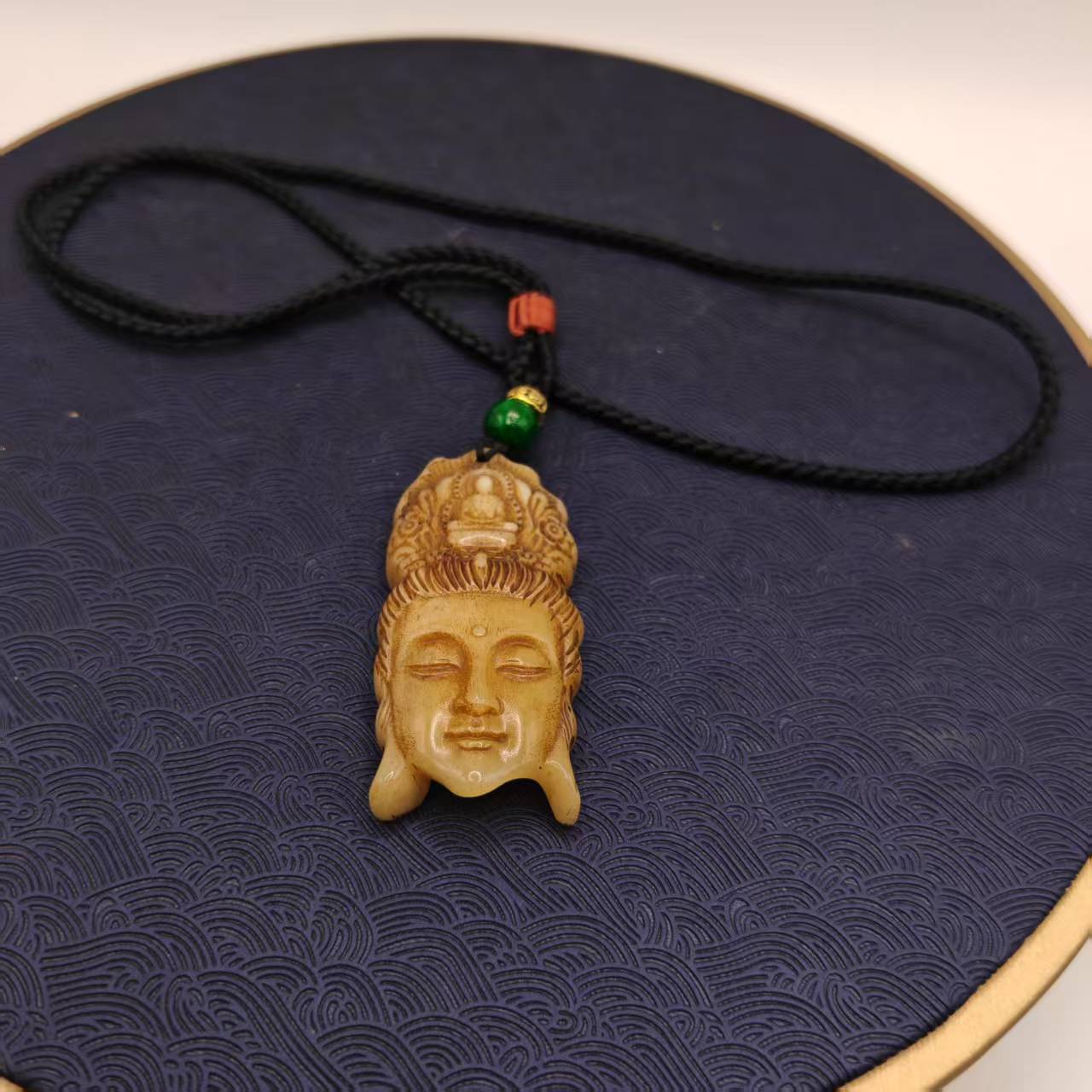 2号B39乎乎佛头吊坠项链