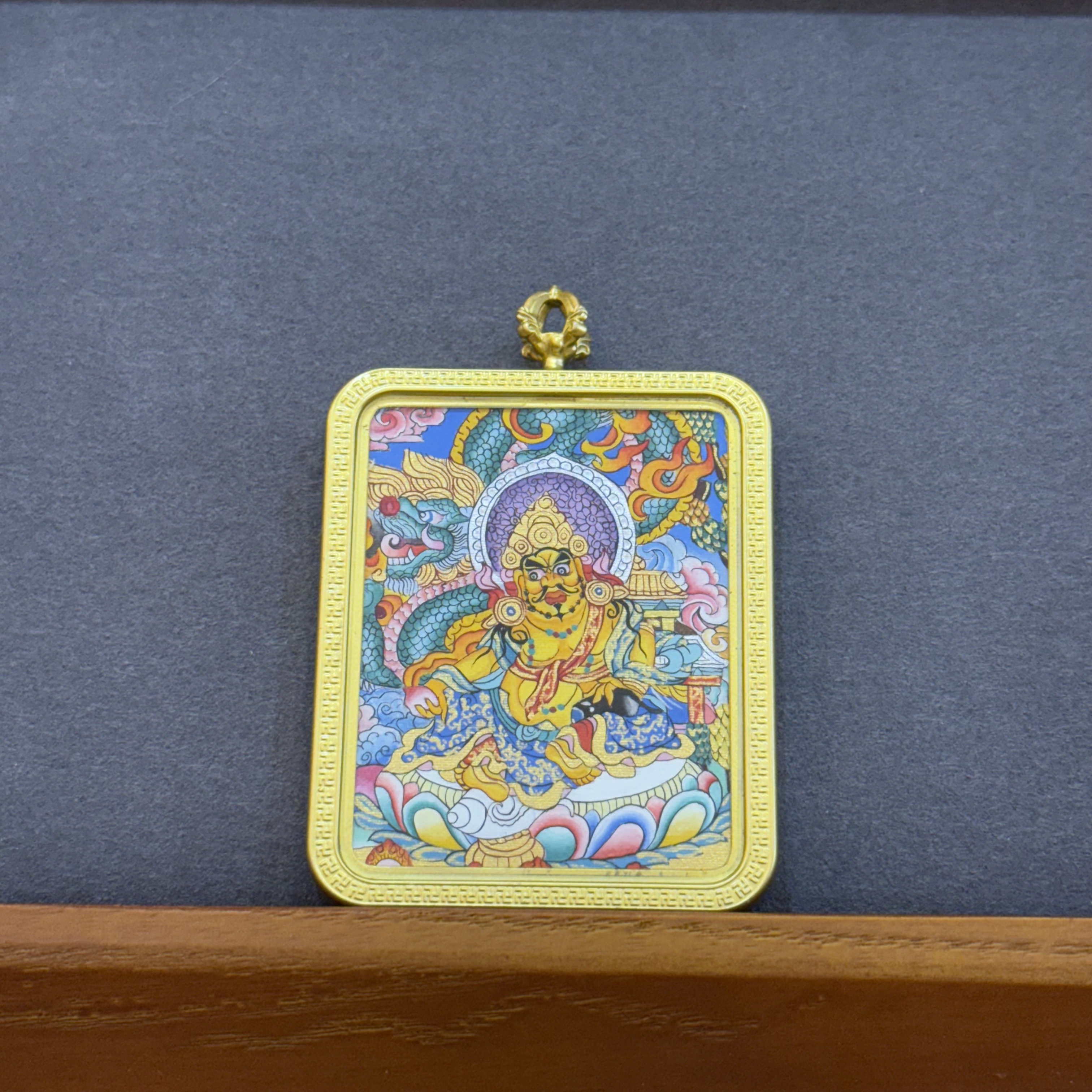 黄财神-西藏纯手绘唐卡