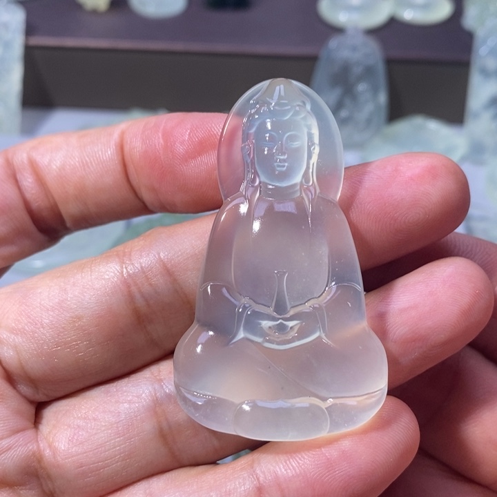 岫玉未镶嵌吊坠吊坠