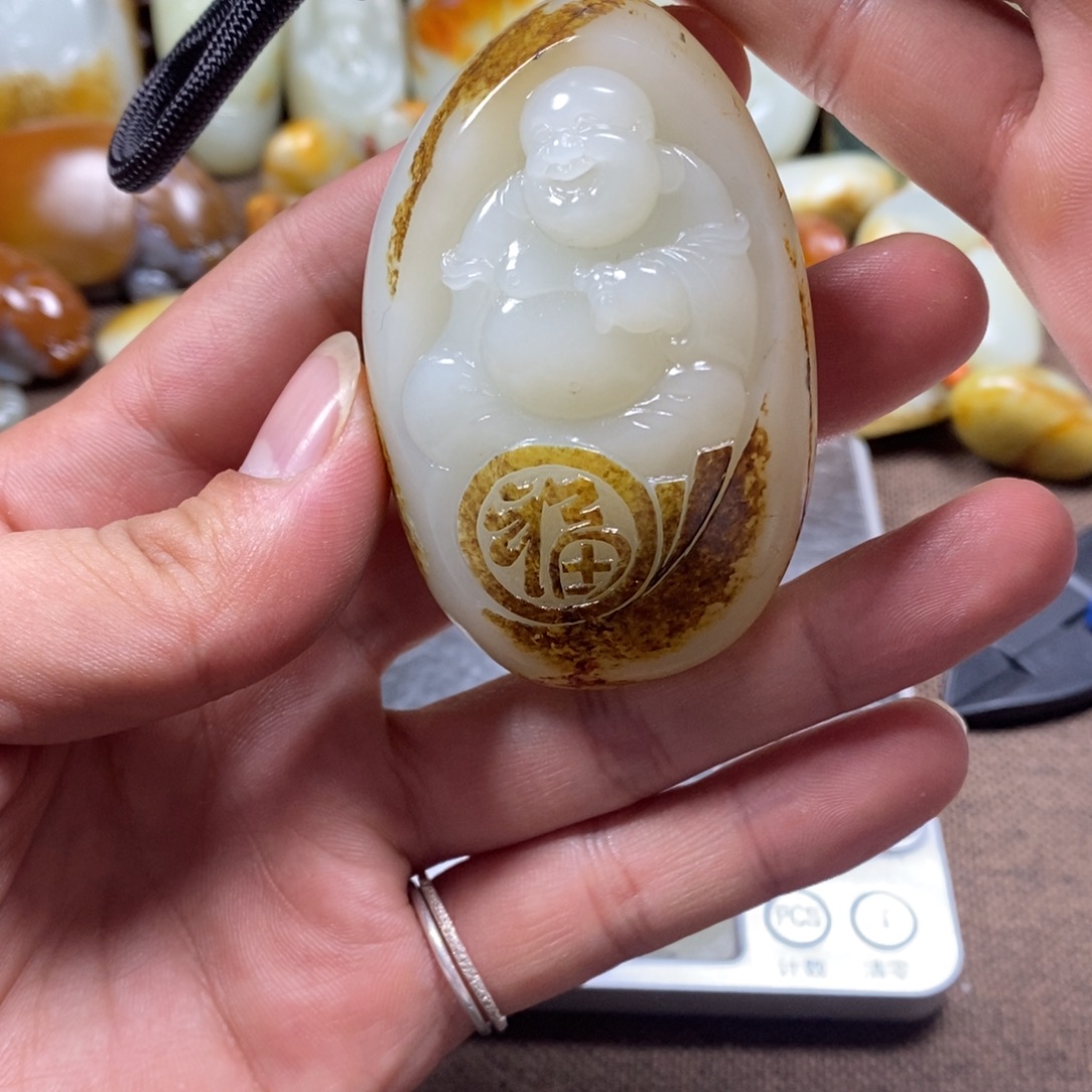 和田玉未镶嵌挂件