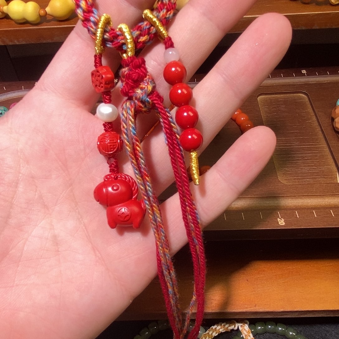 遇***福吊坠猴头核桃定制挂件配饰