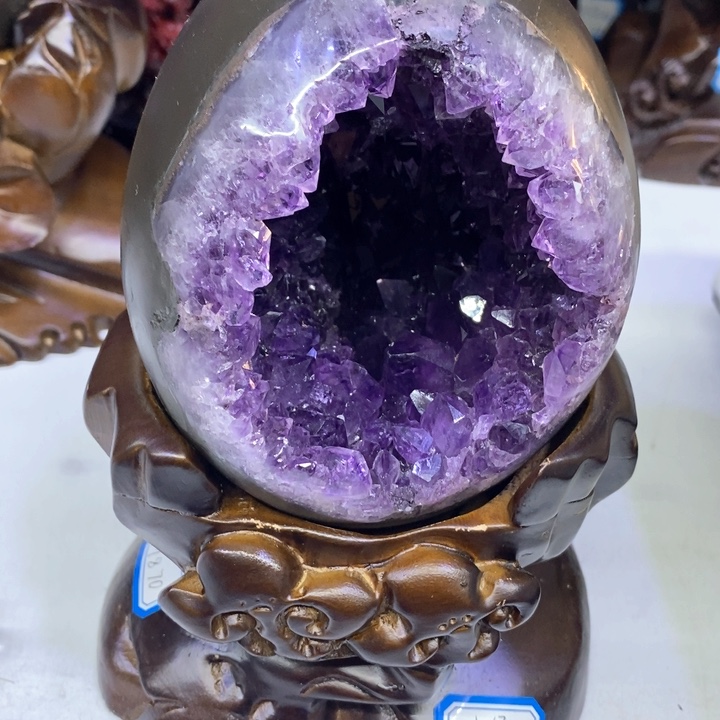 紫晶摆件未镶嵌好好