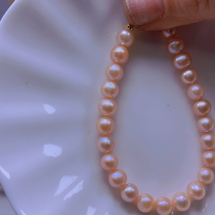 淡水珍珠手绳合金