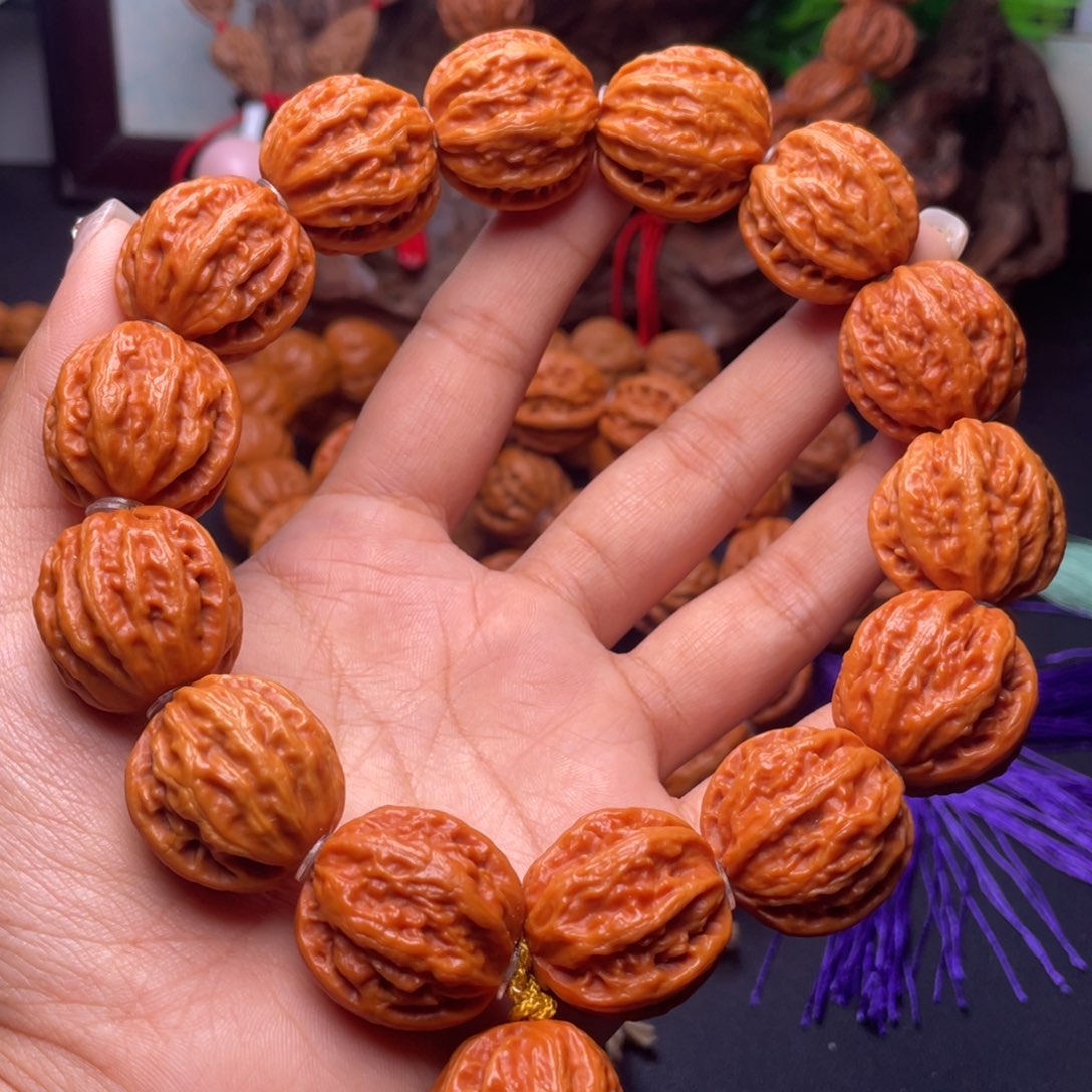 文玩核桃吊坠矮桩粗筋麻花京八棱