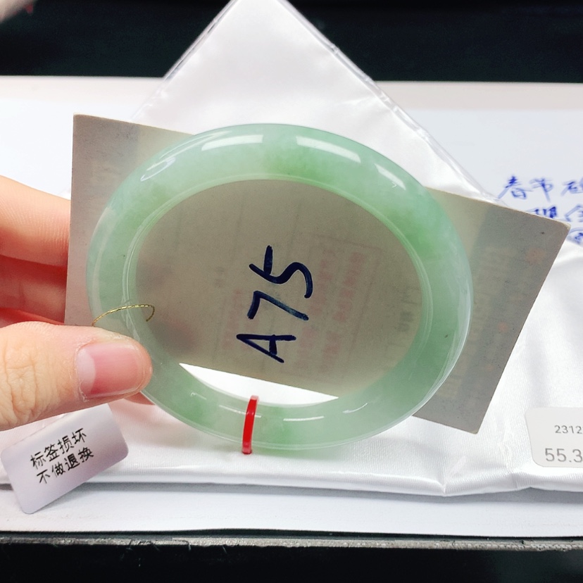 【闪购商品】翡翠手镯（圆镯）未镶嵌天然缅甸a货手镯55+