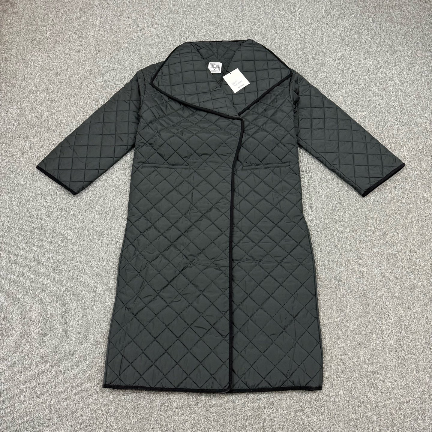 未使用 maje 18673496 nz 黑色长款棉服 未使用带吊牌XS码S码M码