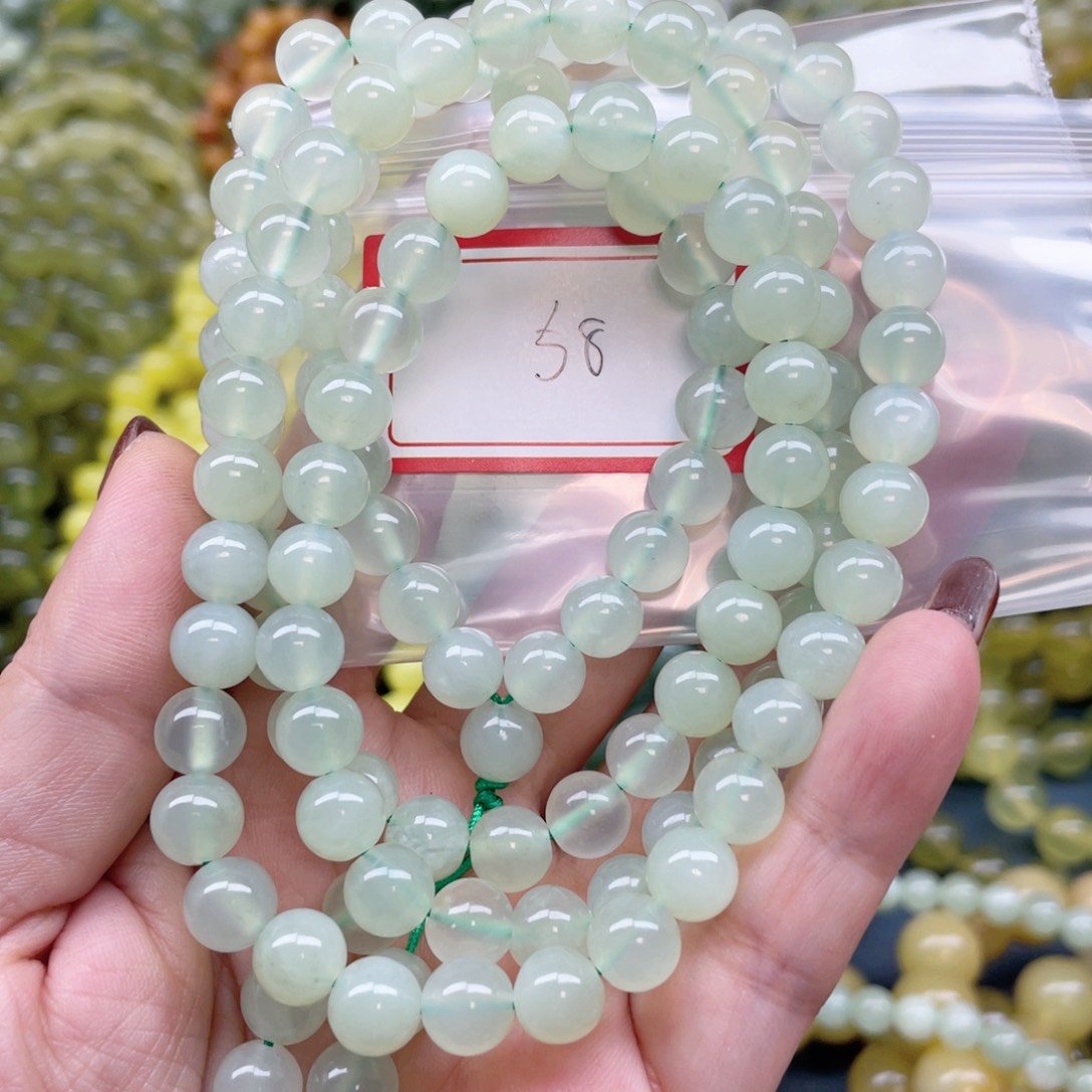 未镶嵌蛇纹石玉手串