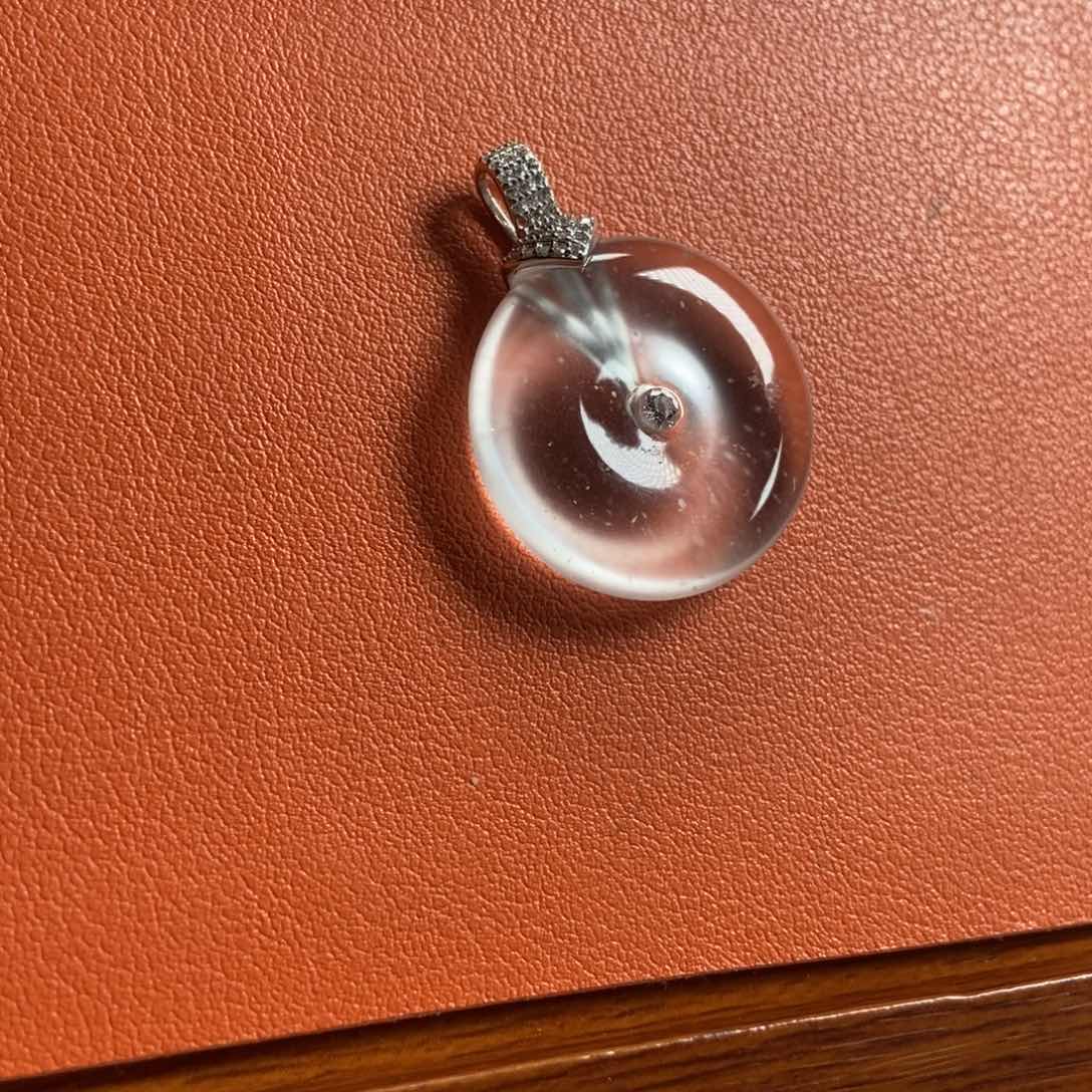 石英质玉银S925镶嵌颈饰宠**猪