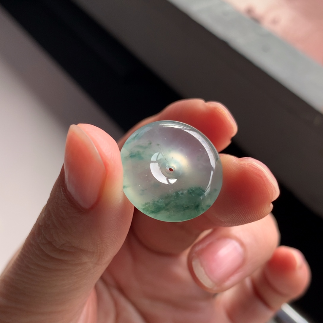 翡翠颈饰未镶嵌天然缅甸翡翠吊坠20-5.6