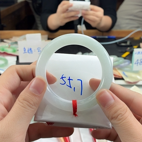翡翠未镶嵌手镯天然翡翠手镯14号