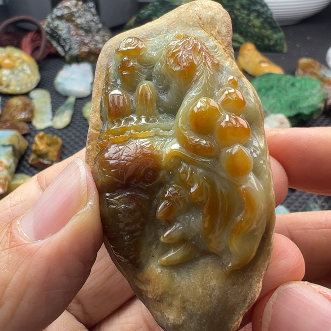 翡翠裸石缅甸翡翠