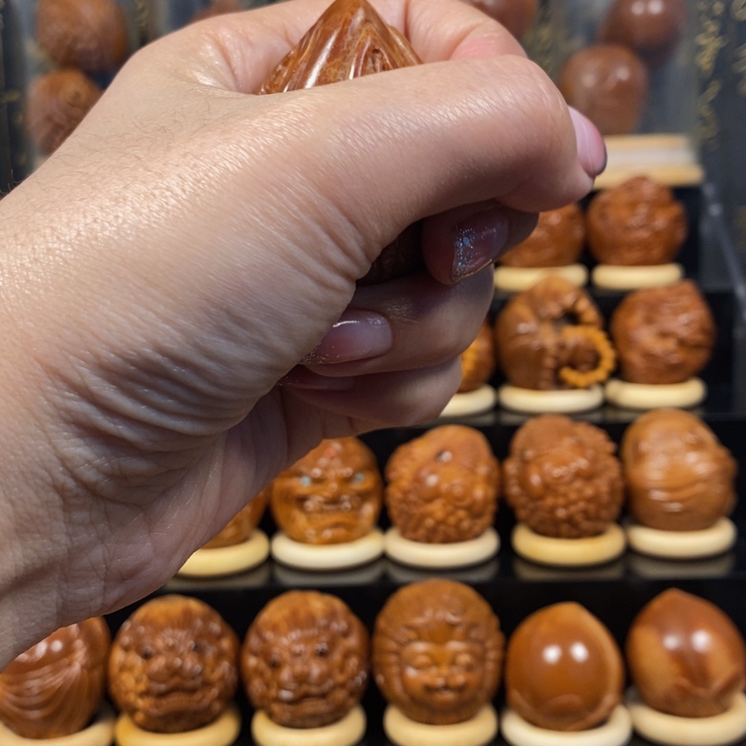 橄榄核吊坠生命四面单颗0781