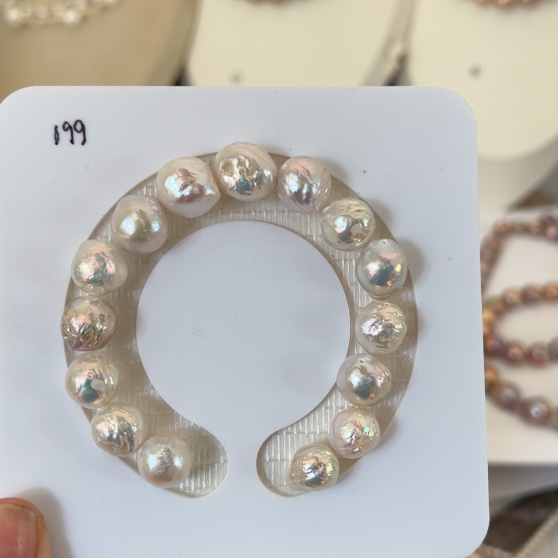 淡水珍珠耳环银S925镶嵌