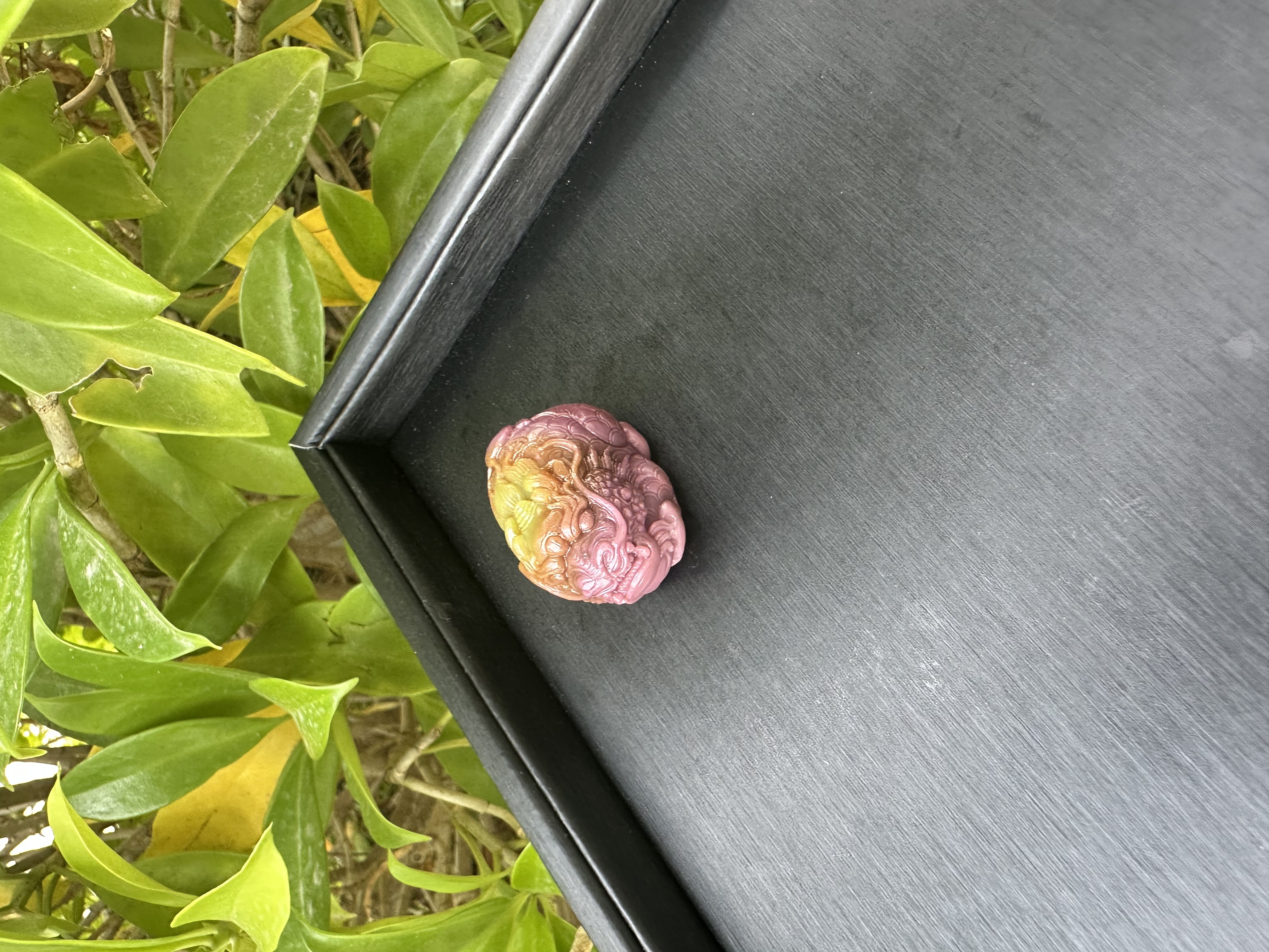 大凉山天然七彩盐源玛瑙精品麒麟挂件