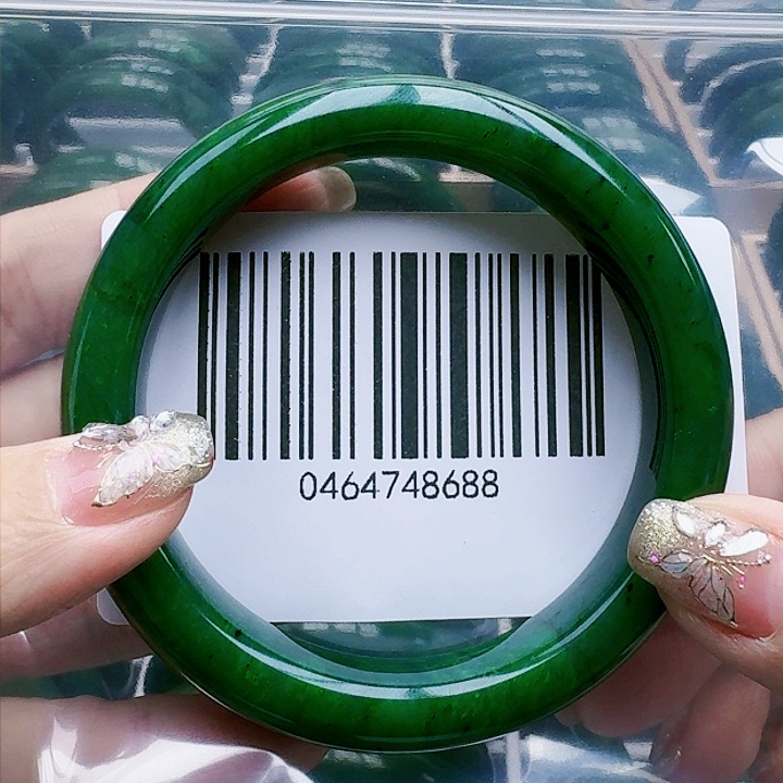 和田玉（碧玉）手镯未镶嵌5960包容