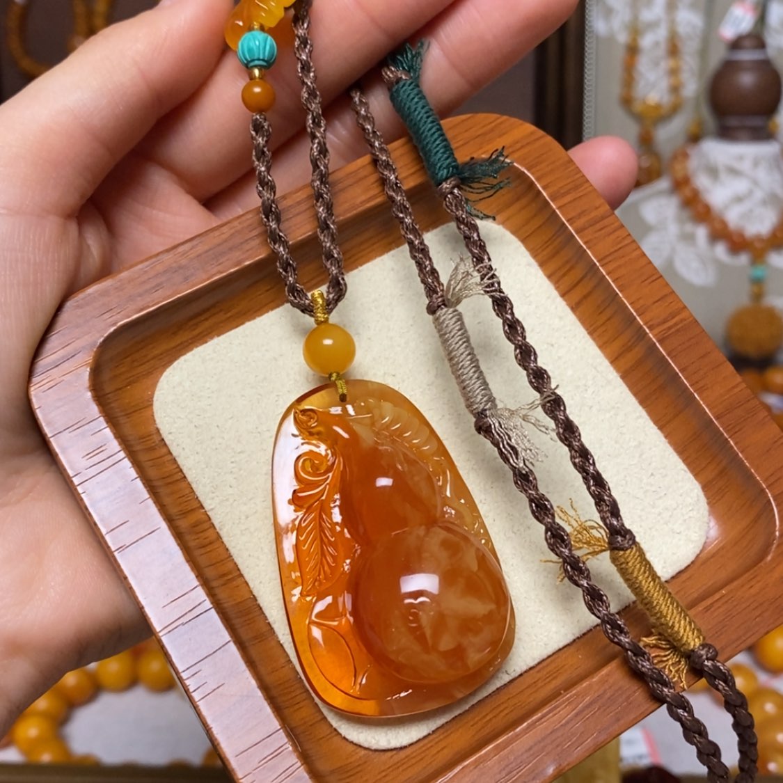 【闪购商品】蜜蜡颈饰未镶嵌项链
