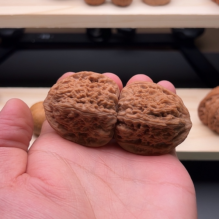 把件文玩核桃42三角疆