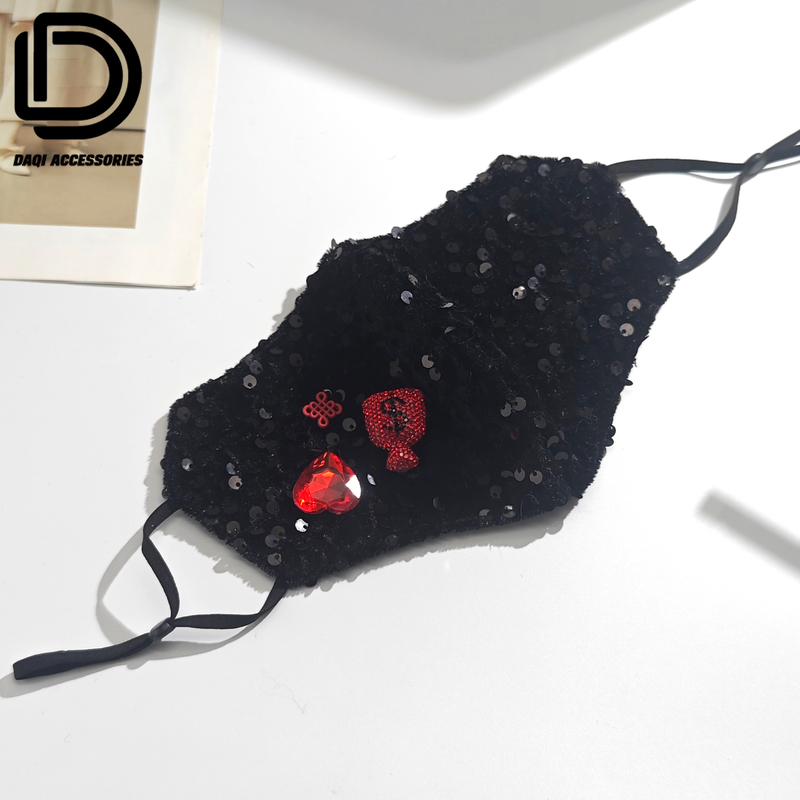 05084大淇原创冬季加厚加大钱袋子爱心百搭口罩